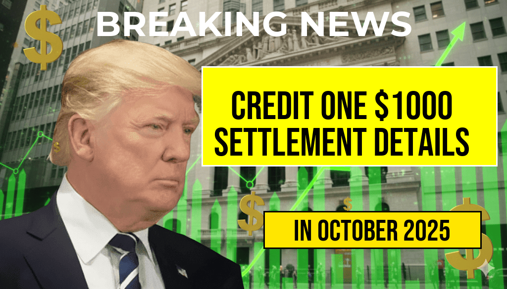 Credit One Bank $1000 Settlement: Eligibility, Claim Process, and Payout Schedule