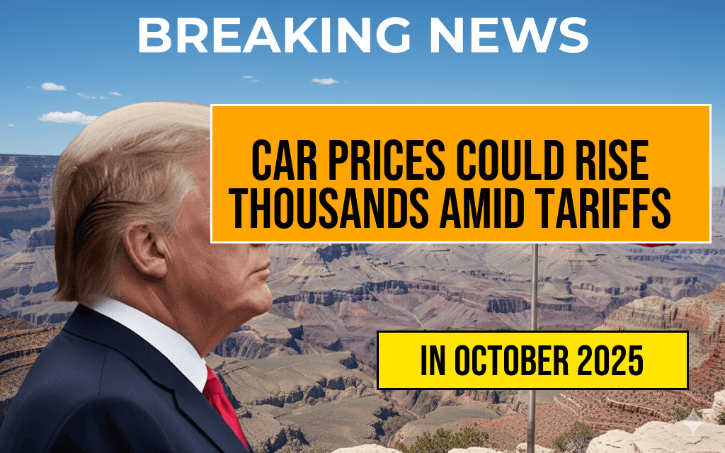 New Car Prices Could Soar by Up to 5286 Dollars Amid Trump’s Tariff Threat