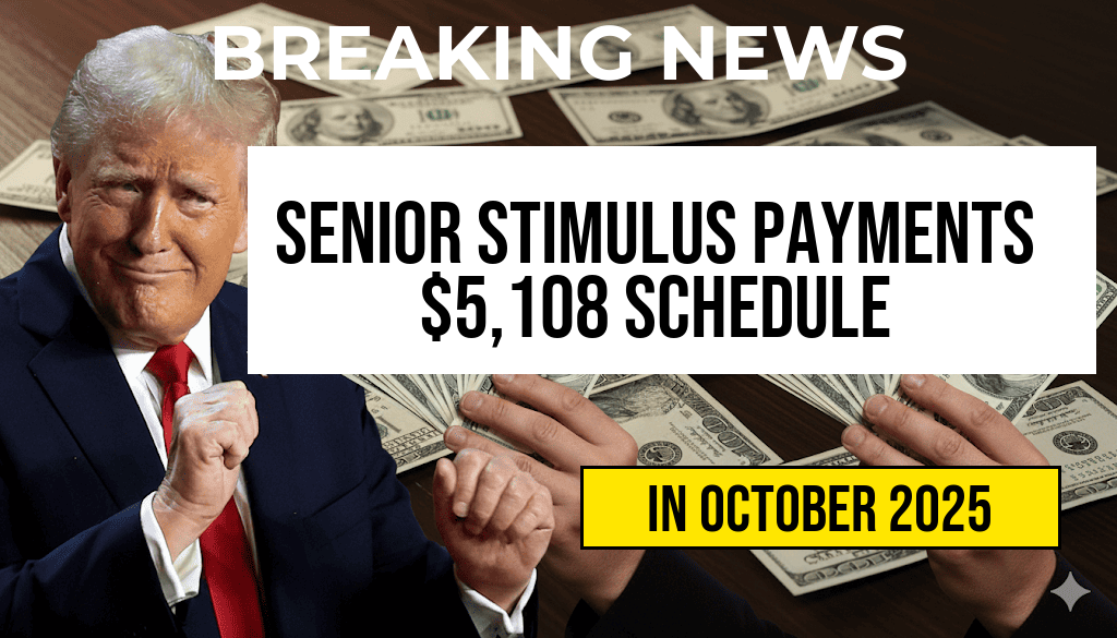 Stimulus Payments for Seniors Totaling $5,108: Complete Payment Schedule for October 2025
