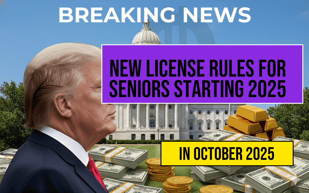 U.S. Implements New Driving License Requirements for Seniors Starting October 2025—Key Updates for Drivers Aged 70 and Older