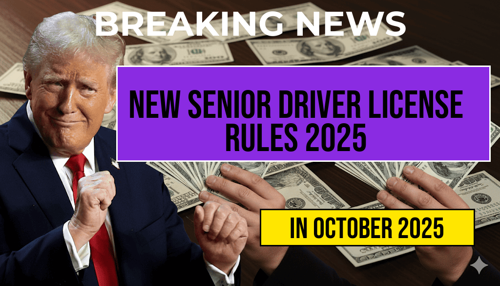 Upcoming U.S. Driving License Regulations for Seniors Take Effect October 2025 — Essential Changes for Drivers Over 70